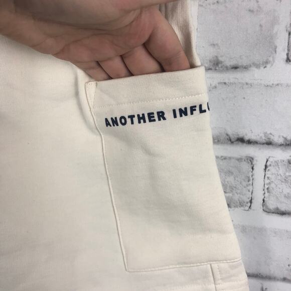 Another Influence Jersey Shorts with Pocket Ecru Sz. M NEW - Picture 7 of 9